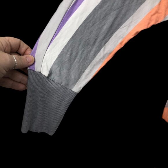 Torrid Super Soft Cocoon Cardigan, Striped, Open Front, Curved Hem SZ 0 (XL) - Picture 7 of 9